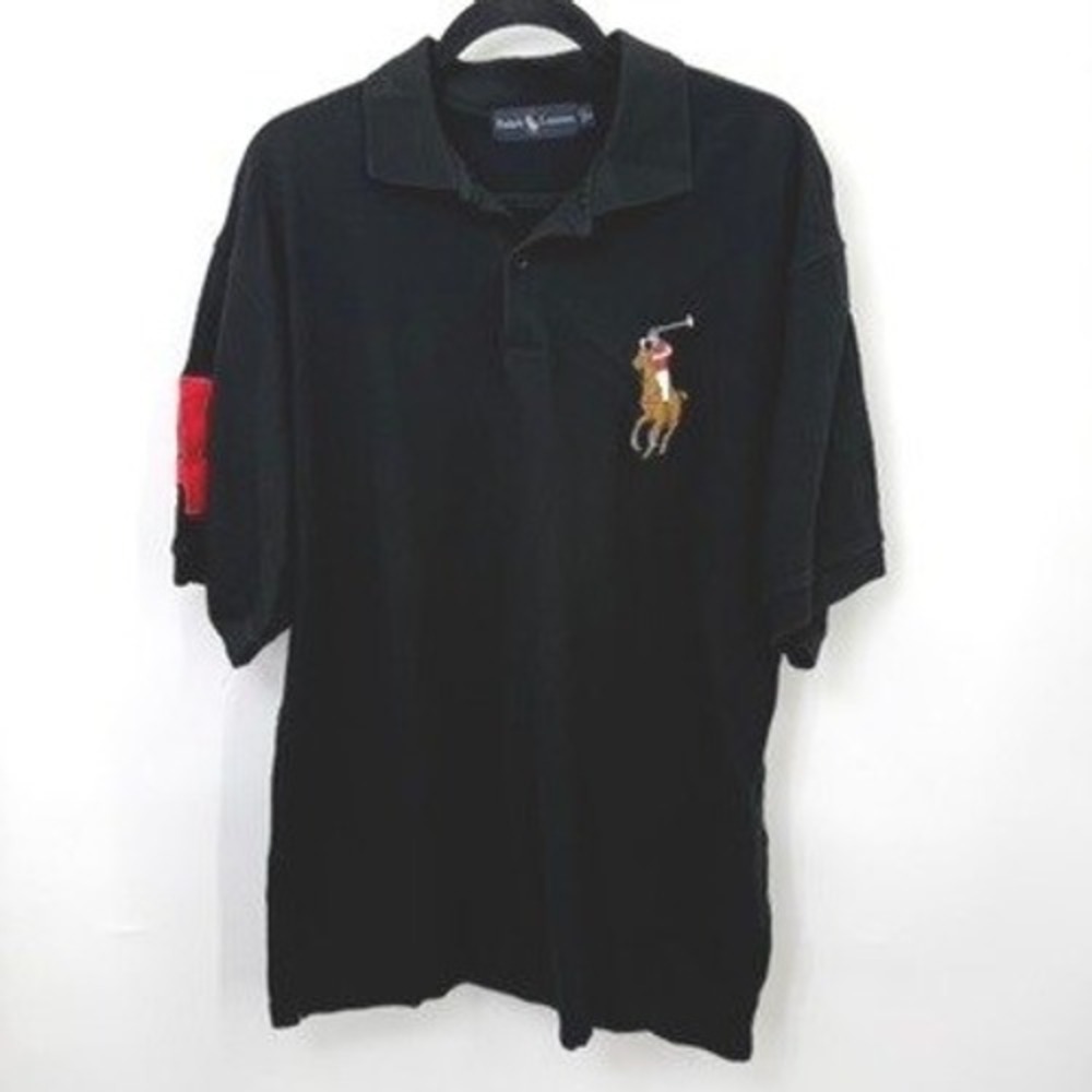 Vintage Ralph Lauren Polo Shirt Mens XL Big Pony Streetwear Preppy Y2K Rare